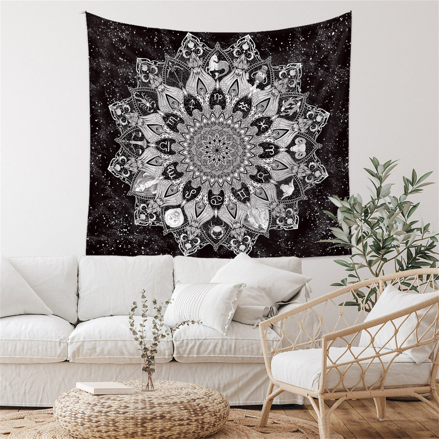 Olivenorma Black Fancy Wall Hanging Decoration for Bedroom Tapestry