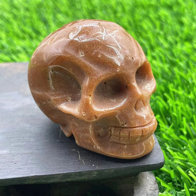 Olivenorma 5cm Carved Natural Crystal Skull Gemstone Decoration