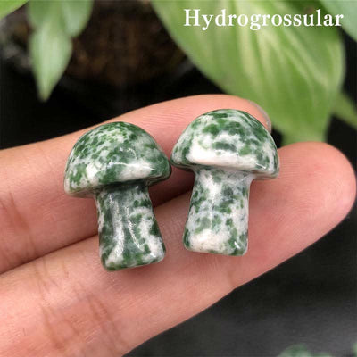 Olivenorma Natural Crystal Mini Mushroom Decoration