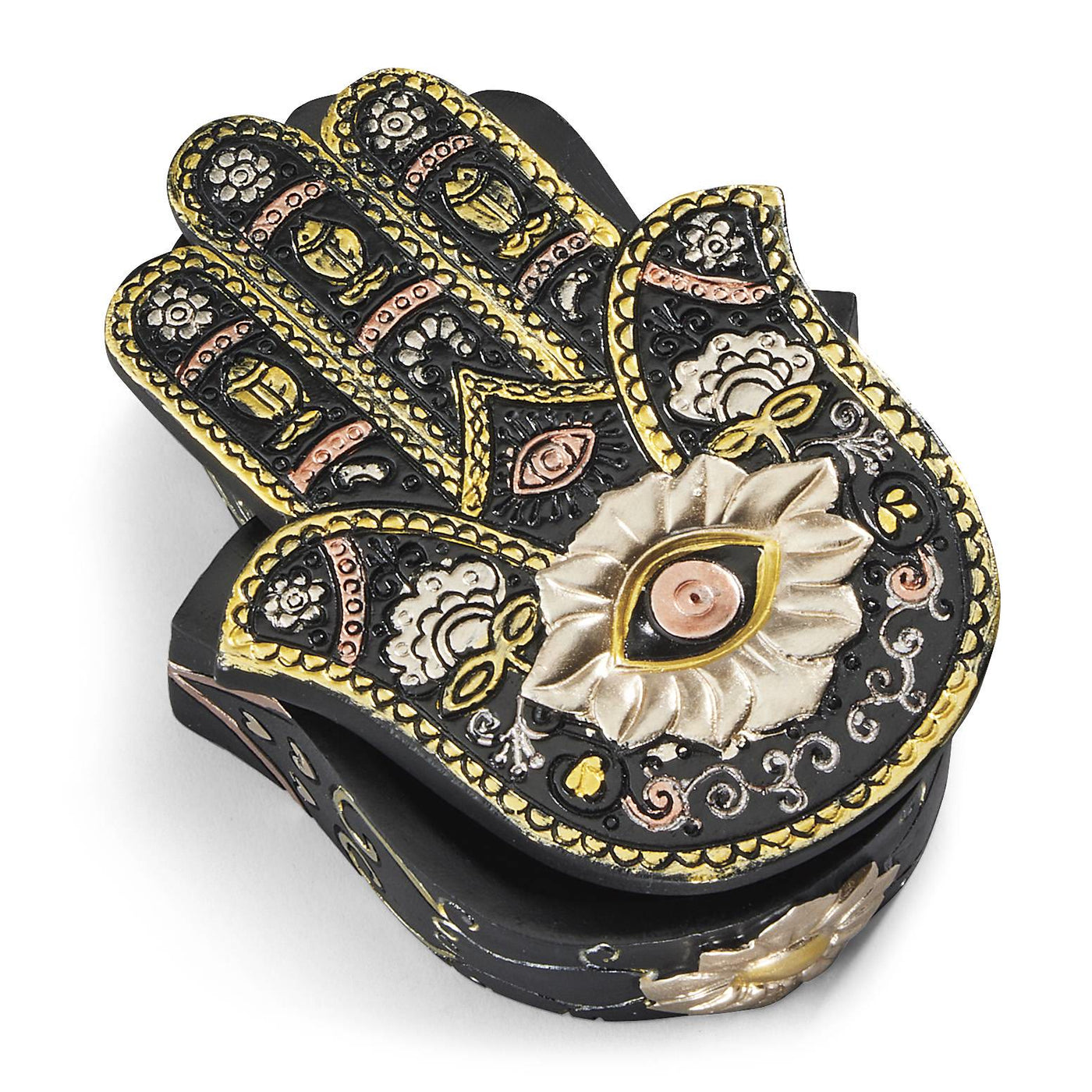 Olivenorma Handpainted Evil Eye Hamsa Box Ornamet Decoration