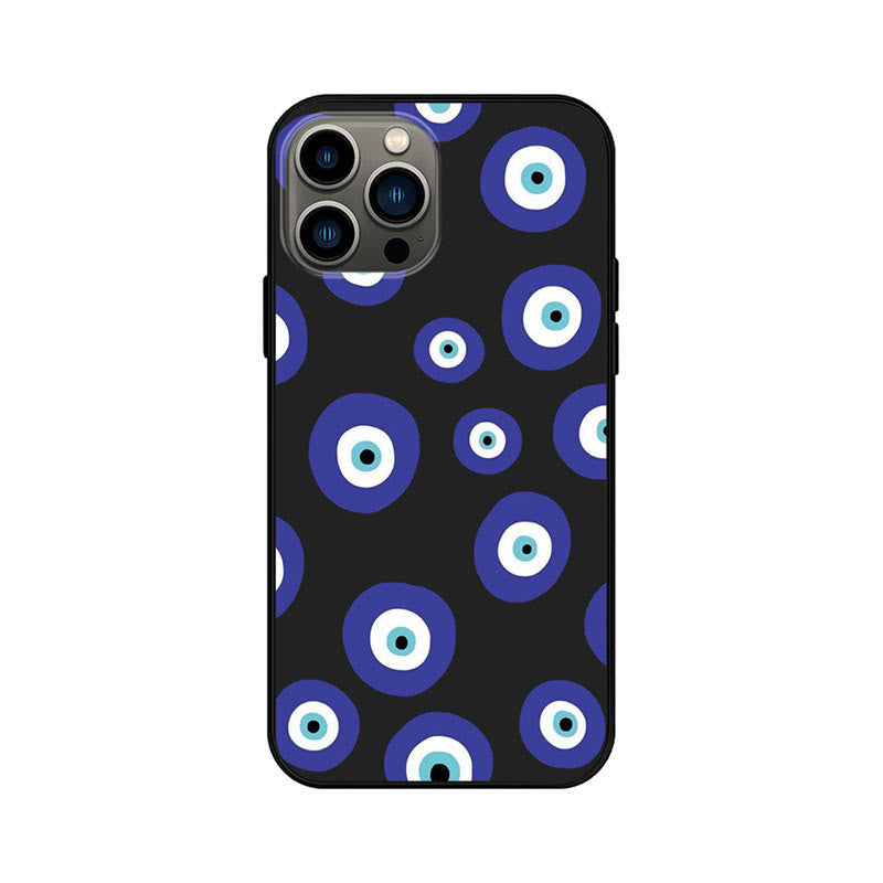 Olivenorma Blue Evil Eye Hamsa Phone Case for iPhone 13/14/15