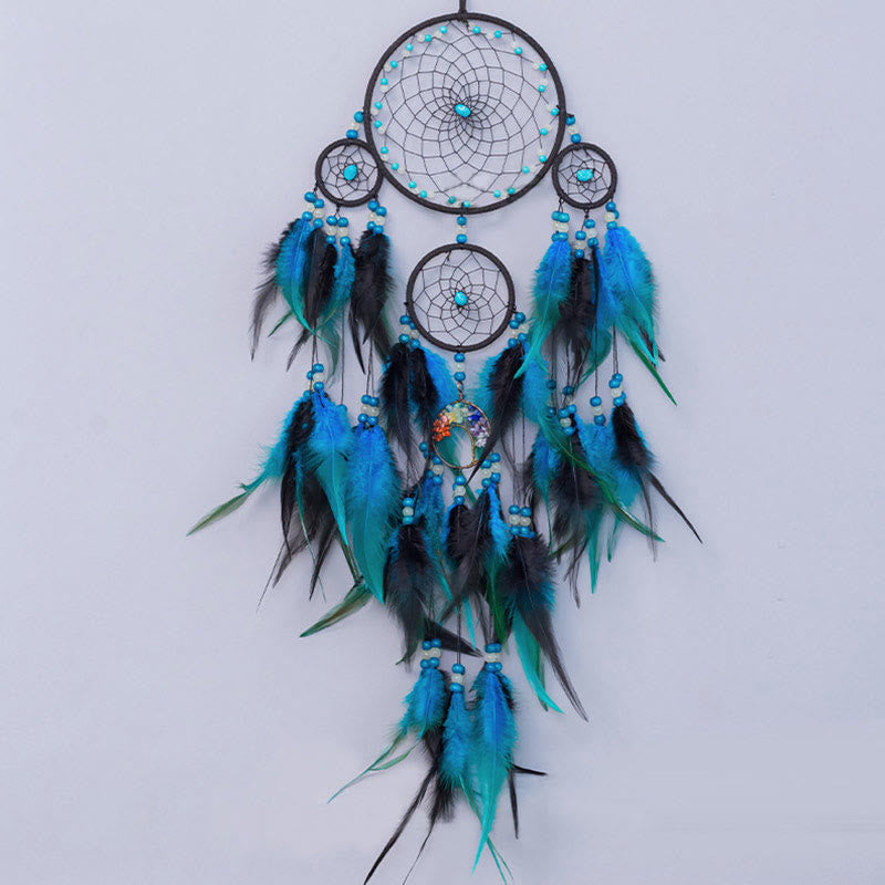 Olivenorma Turquoise Chakra Tree of Life Dream Catcher