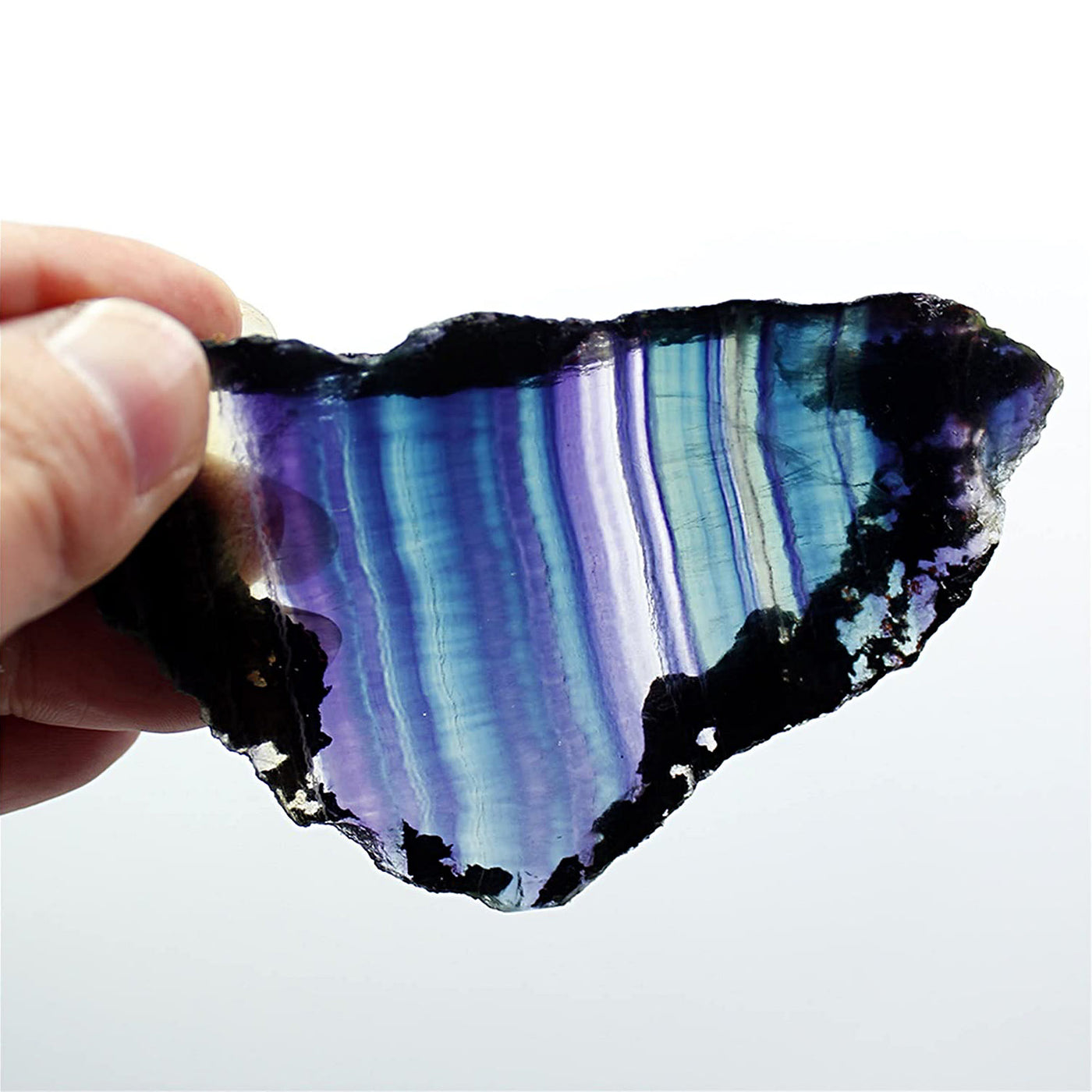 Olivenorma Natural Rough Rainbow Fluorite Gemstone Decoration