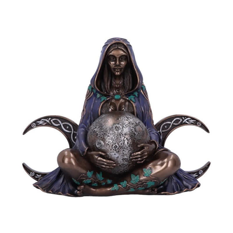 Olivenorma Triple Moon Goddess Statue Decoration