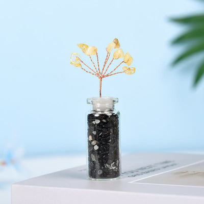 Olivenorma Natural Crystal Gravel Tree of Life Gemstone Decoration