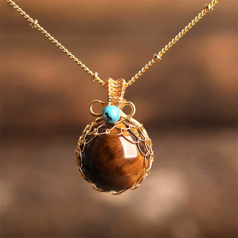 Olivenorma Delicate Natural Crystal Sphere Necklace