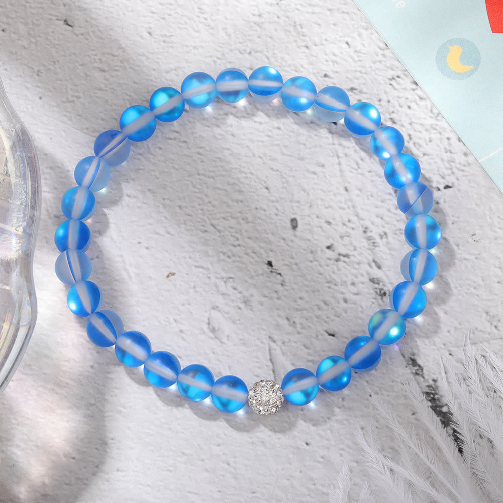 Olivenorma Zircon Crystal Glass Bead Bracelet