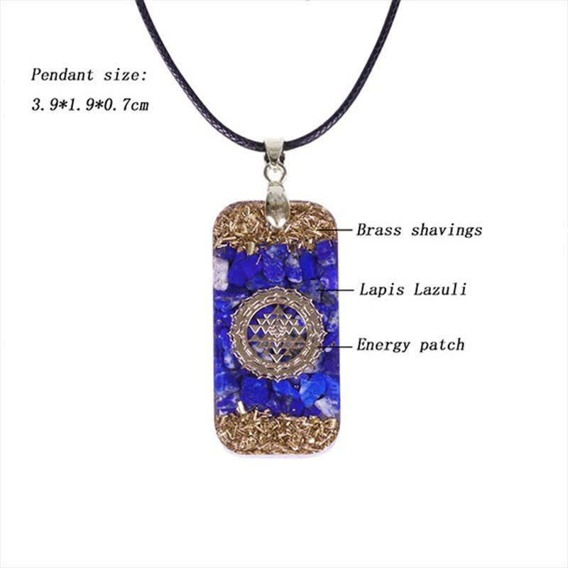 Olivenorma Raise Consciousness - Lapis Lazuli Orgone Energy Necklace - image 6