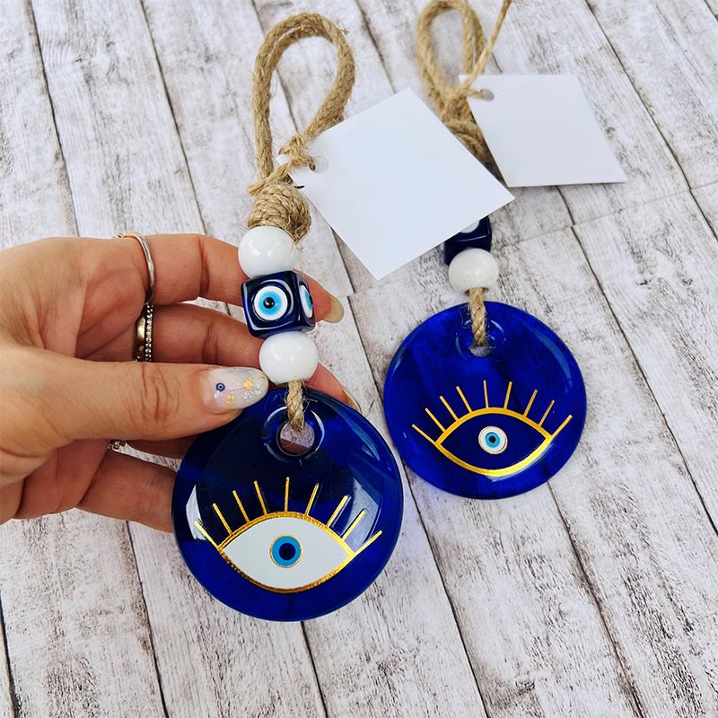 Olivenorma Glass Evil Eye Wall Hanging Wall Decor