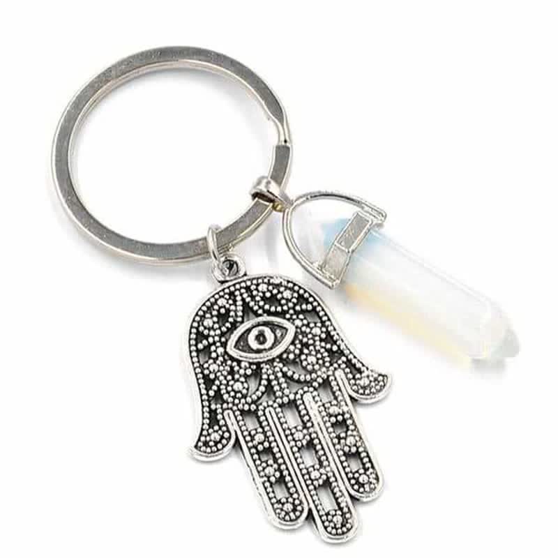 Olivenorma Inspiring Hamsa Hand Crystal Keychain