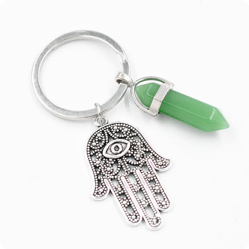 Olivenorma Inspiring Hamsa Hand Crystal Keychain