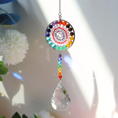 Olivenorma Crystal Suncatchers Handmade Chakra Wind Chime