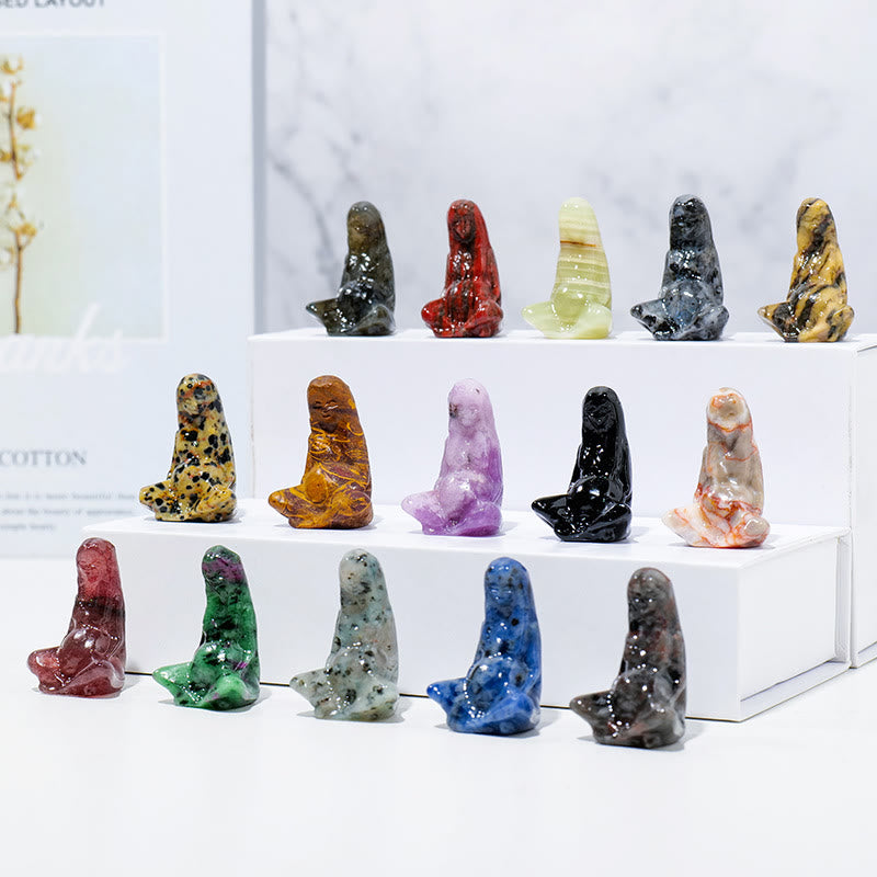 Olivenorma Natural Rough Stone Goddess Gaia Carving Gemstone Decoration - image 30