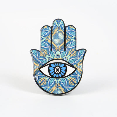 (Clearance 30% OFF / CODE: OFF30) - Olivenorma Hamsa Evil Eye Jewelry Tray Plate Coaster