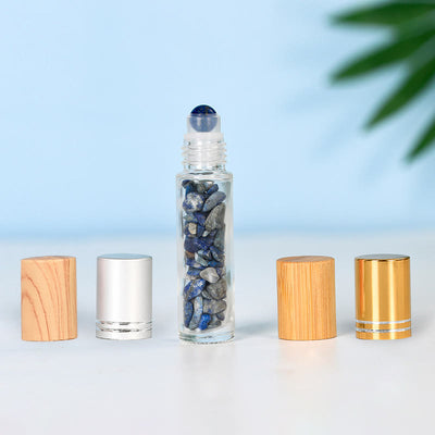 Olivenorma Crystal Roll-On Essential Oil Bottle Gemstone Decoration