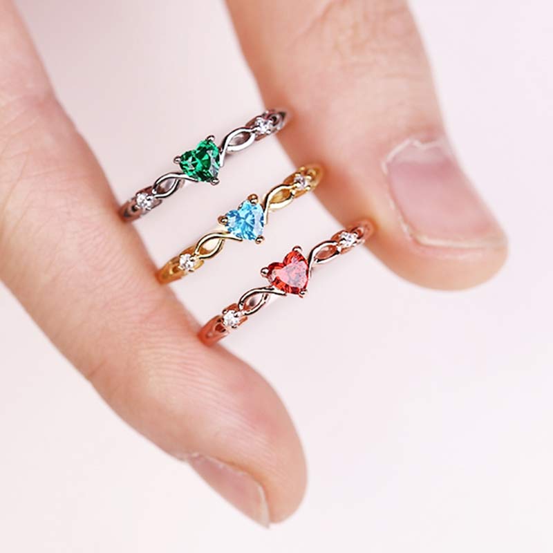 Olivenorma The Eternal Heart - Birthstone Ring