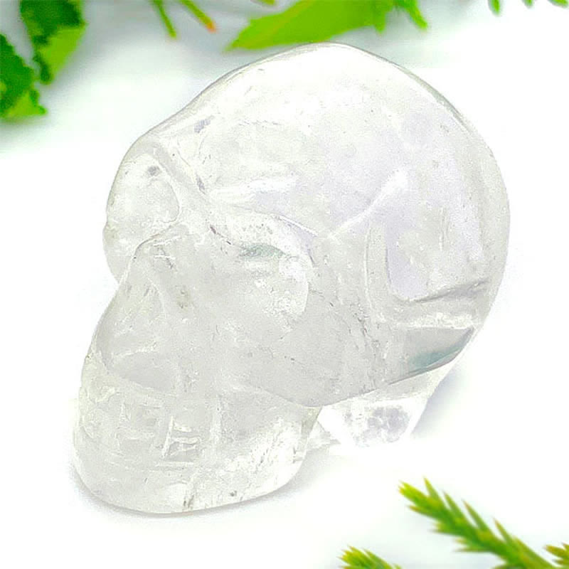 Clear Crystal Skull Decoration