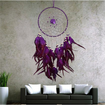 Olivenorma Large Purple Creative Style Rose Dream Catcher