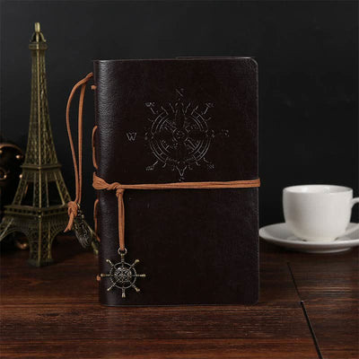 (Clearance 30% OFF / CODE: OFF30) - Olivenorma Vintage Leather Cover Journal