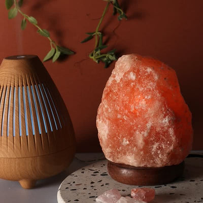 Olivenorma Himalayan Pink Salt Naturally Carved Glow Lamp