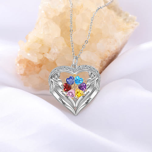 Olivenorma Personalized Birthstone Engraved Name Gift CZ Necklace