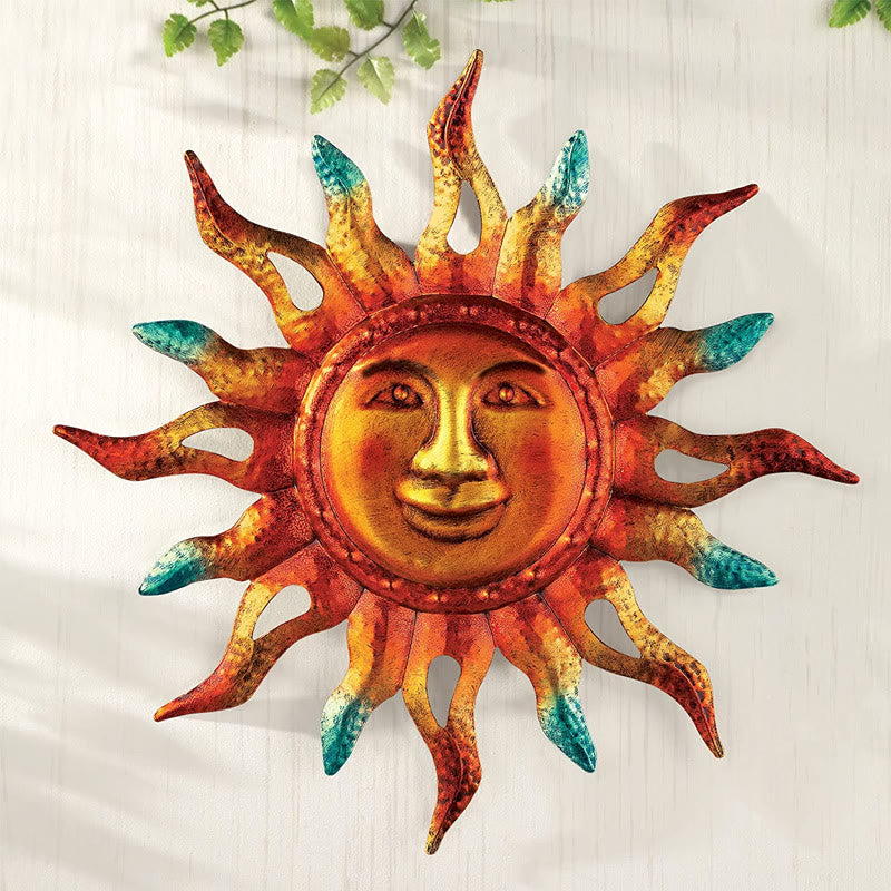 Olivenorma Sun Ray Design Metal Wall Decor