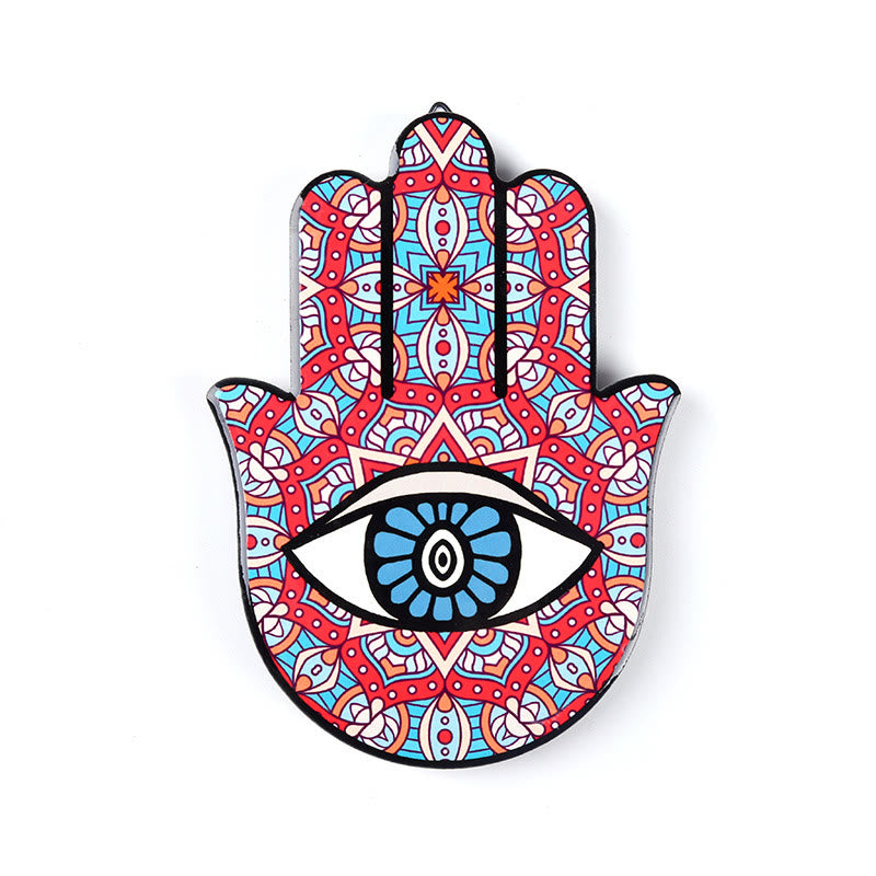 Olivenorma Hamsa Evil Eye Jewelry Tray Plate Coaster