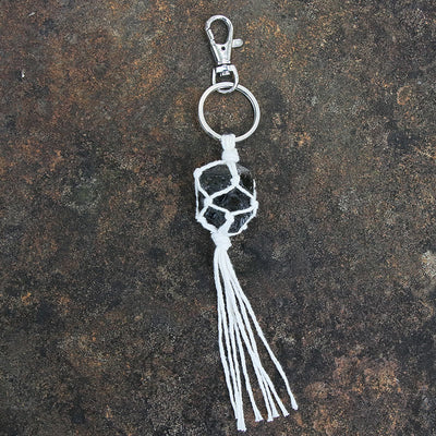 Olivenorma Raw Gemstone Tassel Car Hanging Ornament