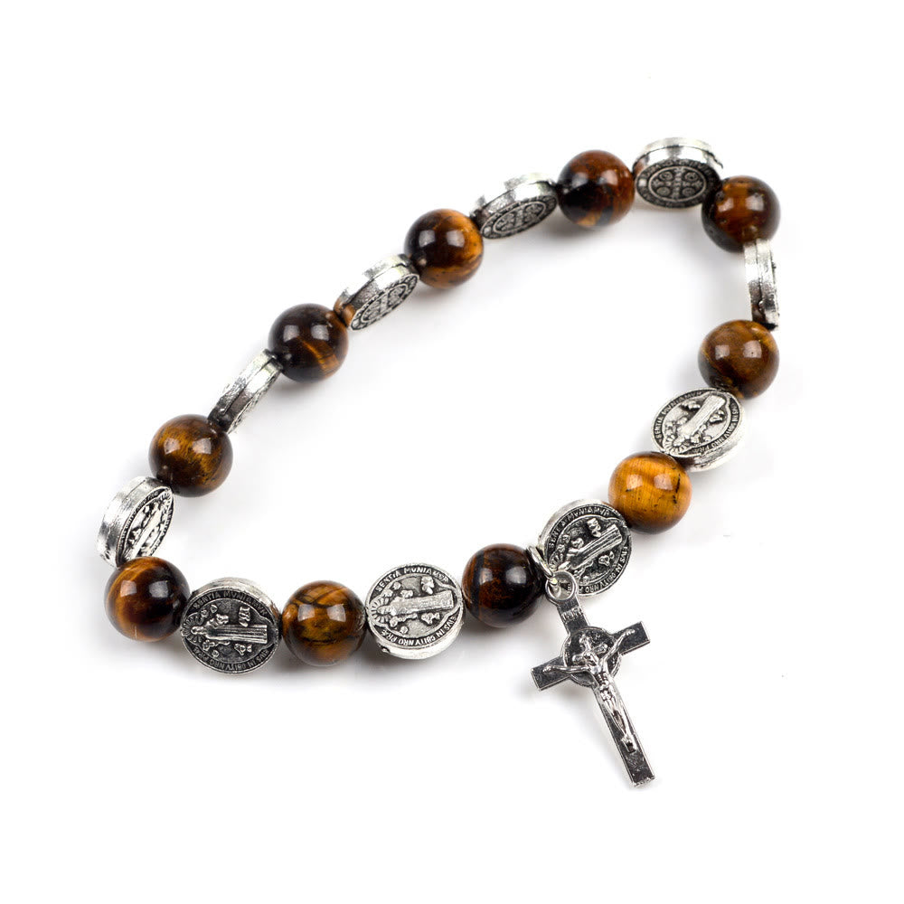 Olivenorma Tiger Eye Rosary Bracelet