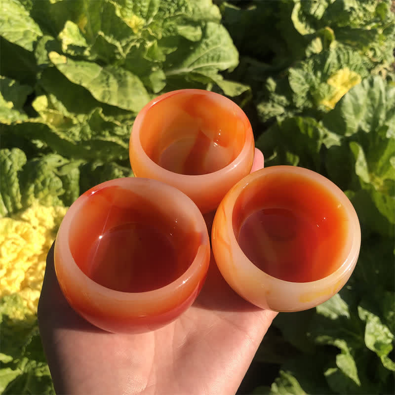 Olivenorma Carnelian Bowl Energy Crystal Decoration