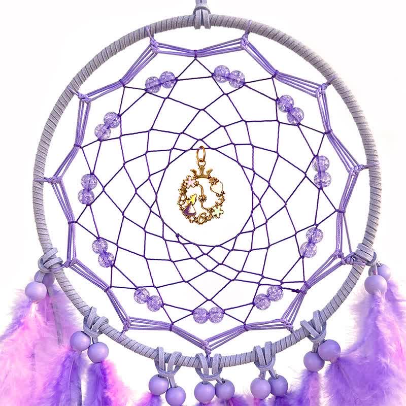 Olivenorma "Spring Fantasy" Feather Metal Pendant Dream Catcher