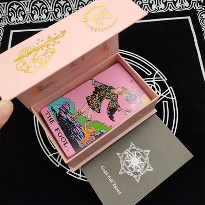 Olivenorma 78ps Pink Waterproof PVC Plastic Tarot Cards