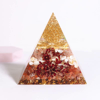 Olivenorma Handmade 12cm Energy Collector Orgone Pyramid