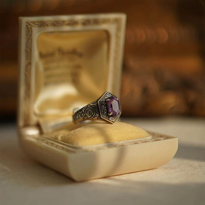 Olivenorma Paisley Amethyst Ring