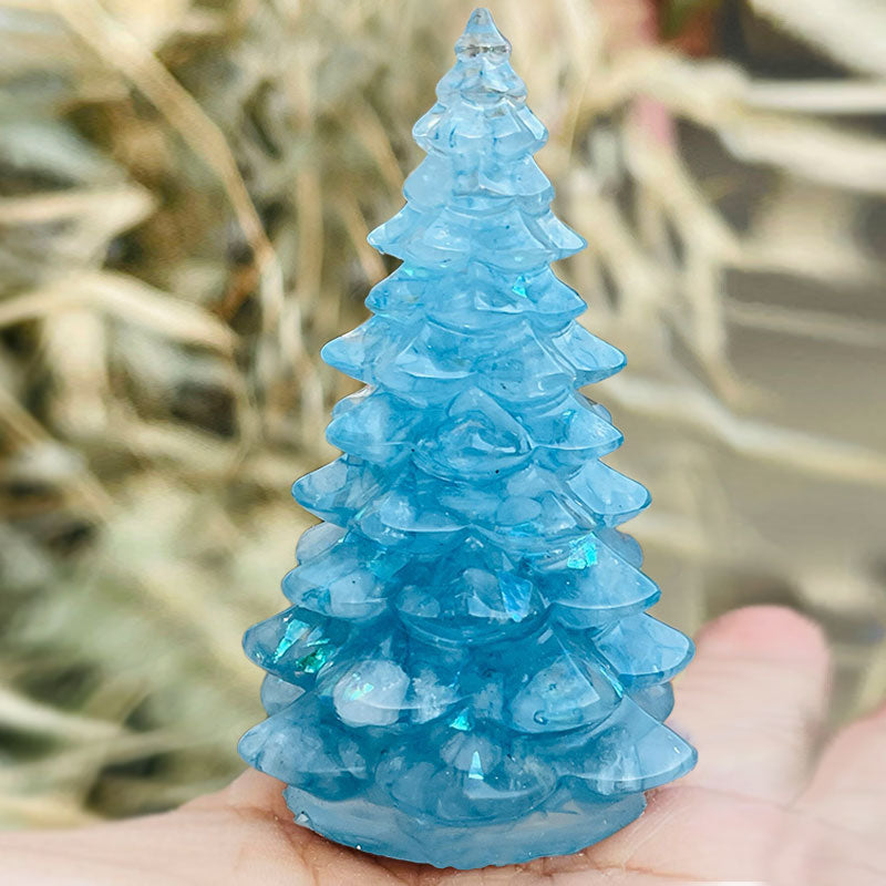 Olivenorma Christmas Tree Natural Crystal Stone Decoration