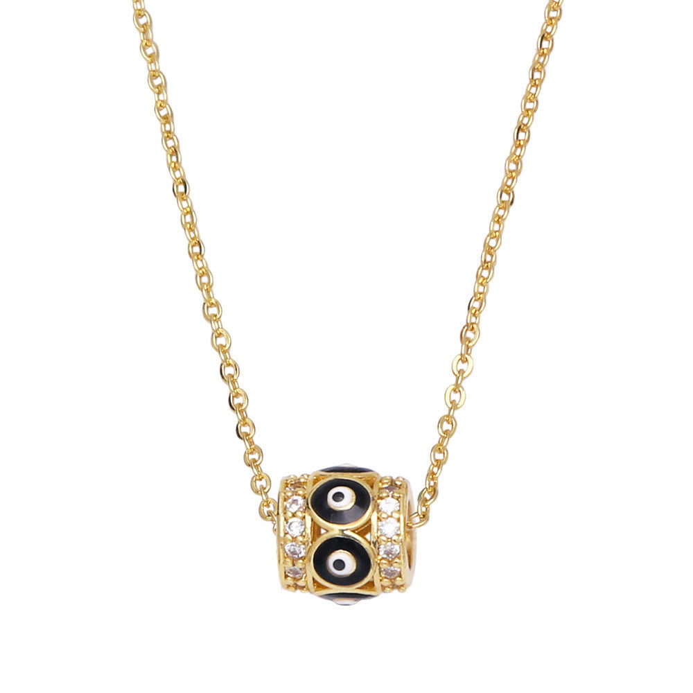 Olivenorma Turkish Evil Eye Hip Hop Pendant Necklace