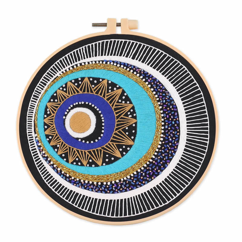 Olivenorma Evil Eye Hand Embroidery Semi Finished Material Decoration