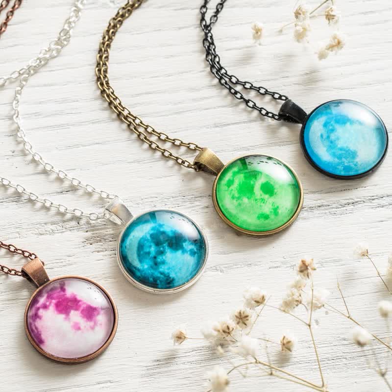 Glowing Full Moon Necklace