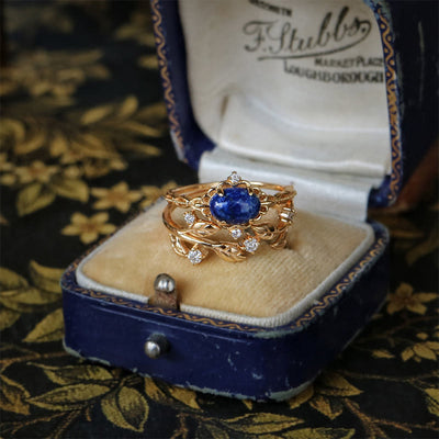 Olivenorma "All thoughts are stars" - Retro Lapis Lazuli Ring