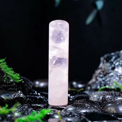 Olivenorma Natural Chakra Crystal Cylinder Ornament Gemstone Decoration