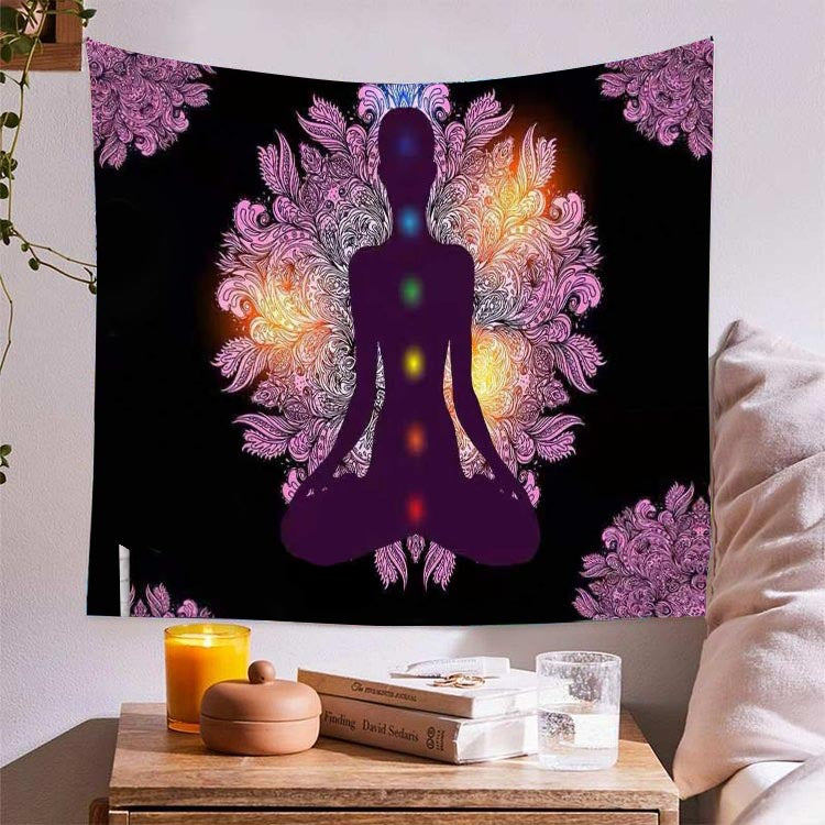 Seven Chakra Meditation Yoga Tapestry