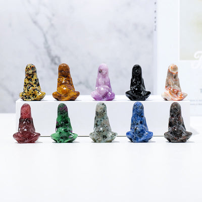 Olivenorma Natural Rough Stone Goddess Gaia Carving Gemstone Decoration - image 31