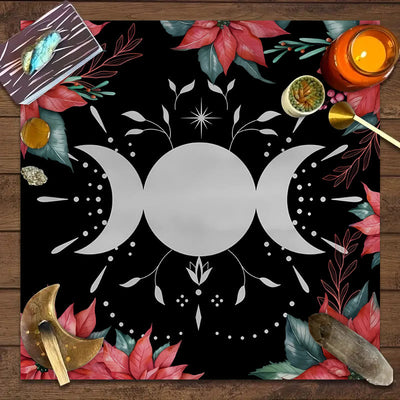 Olivenorma Triple Goddess Moon Symbol Divination Tarot Tablecloth