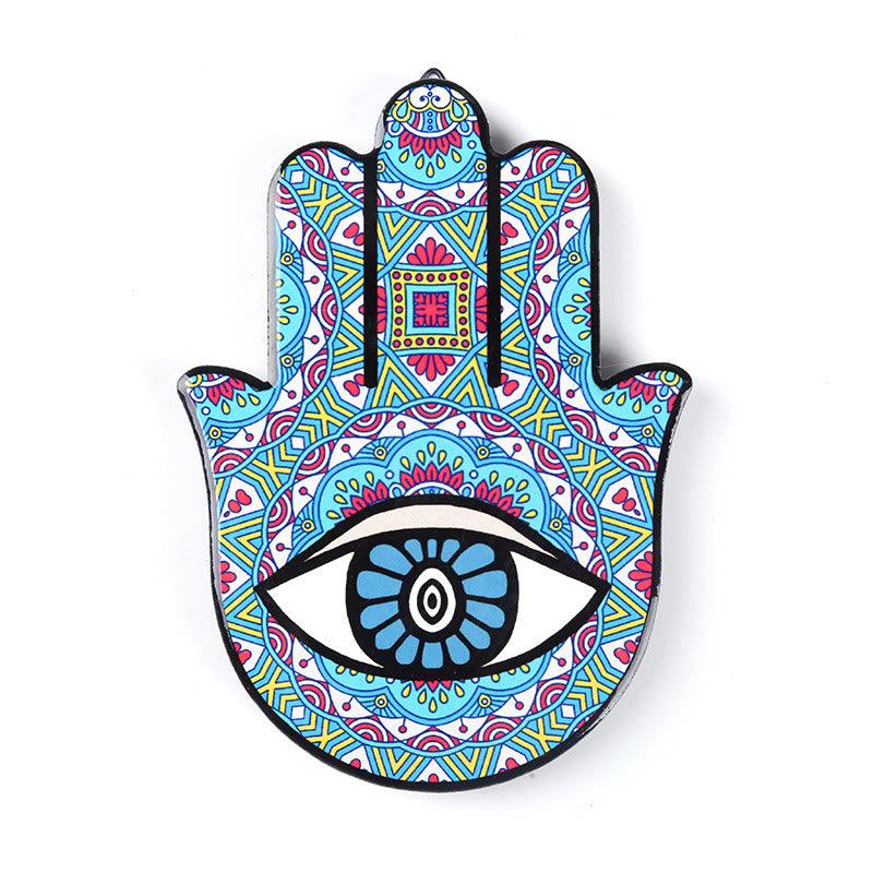 Olivenorma Hamsa Evil Eye Jewelry Tray Plate Coaster