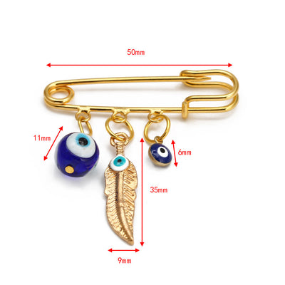 Olivenorma Evil Eye Hamsa Series Brooch