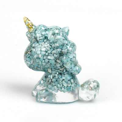 Olivenorma Crystal Unicorn Gemstone Decoration