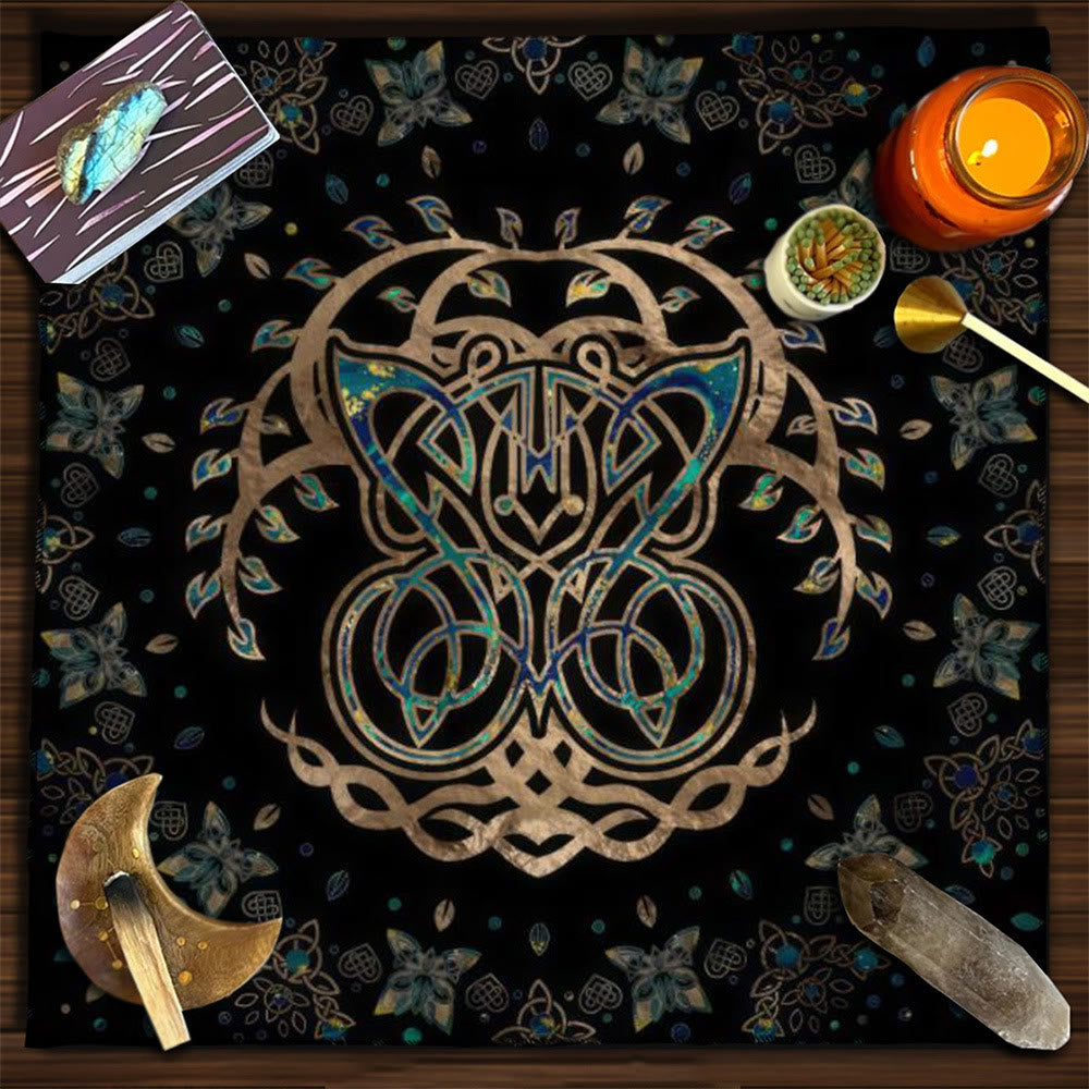 Olivenorma Yggdrasil Sacred Tree Mysterious Tarot Tablecloth