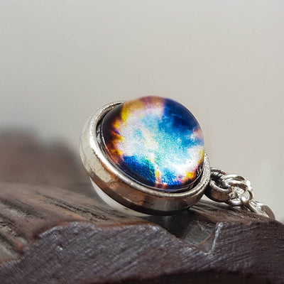 Nebula Pleiades Star Cluster Galaxy Glass Necklace