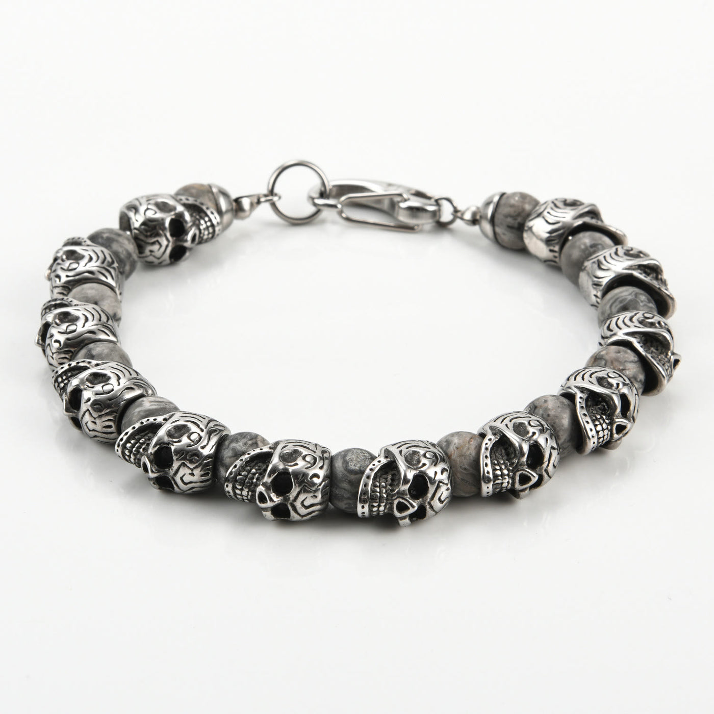 Olivenorma Natural Tiger Eye Handmade Stainless Steel Bracelet