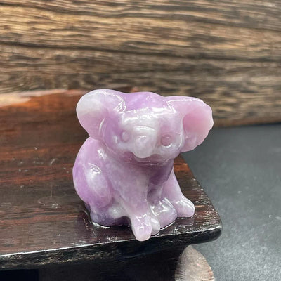 Olivenorma 1.2 Inches Carved Cute Koala Figurine Gemstone Decoration